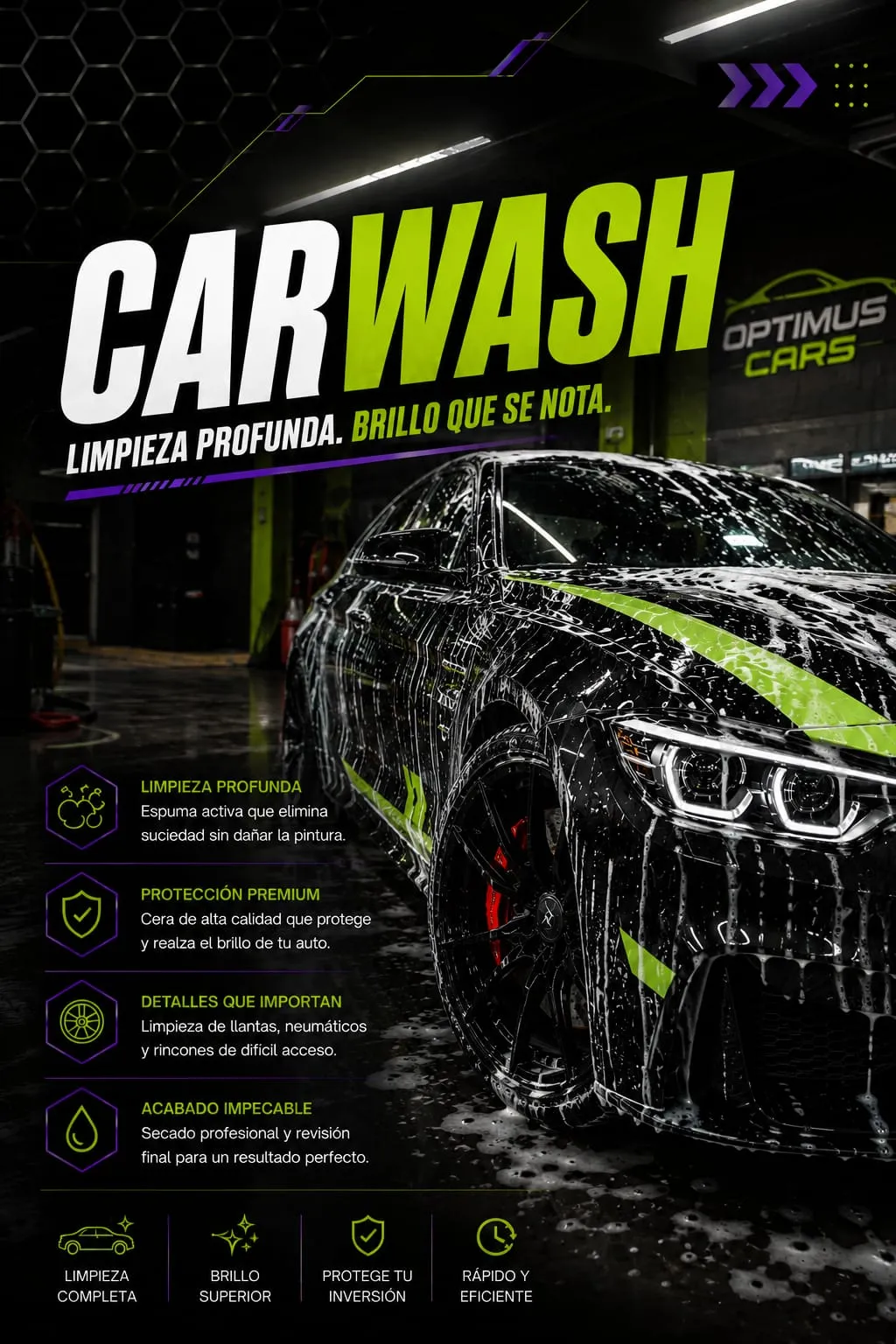 Autolavado premium en Santiago - Optimus Cars SPA